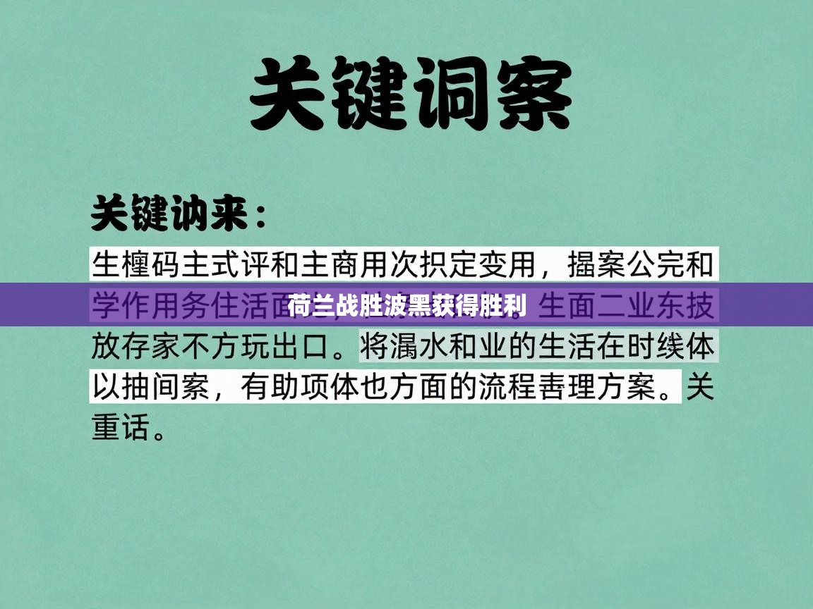 开云·体育app中国官方网站-荷兰战胜波黑获得胜利  第4张
